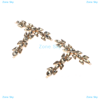 Zone Sky บิกินี่ตัวเชื่อมต่อสำหรับตกแต่งเสื้อผ้า1คู่รองเท้าแตะห่วงโซ่พลอยเทียมเย็บมือชายหาด