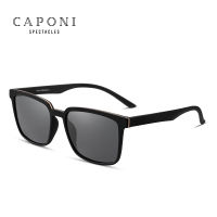 2021CAPONI Mens Sunglasses Polarized 2021 New Design Eyewear Protect Eyes Black Shades For Male Outdoor Driving Sun Glasses CP6199