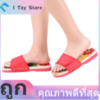 【ห้ามพลาด】Massage Slippers Health Care Blood Activating Foot Foot Massager Shoes Relaxation Massager Shoes Black 42