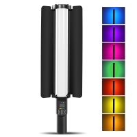 PULUZ 122 LEDs Photo Handheld Stick Light RGB เติมแสงด้วย Barndoor