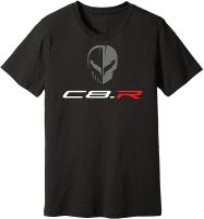 Corvette Racing C8R Jake Tshirt Black With Jake Skull Logo General Motors Licensed Product