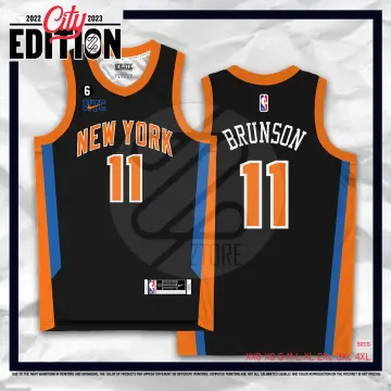 New York Knicks Jalen Brunson #11 Nike Black 2022/23 Swingman Jersey - City  Edition