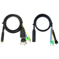 2Pcs Motor Convert Extension Cable 9 Pin Conversion Line Waterproof E-Bike Motor Extend Cable 60Cm - Female &amp; Male