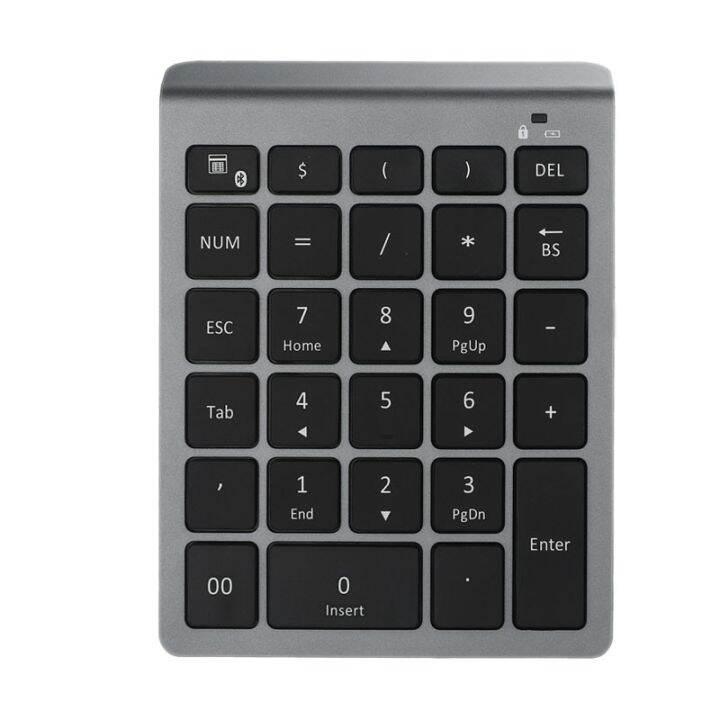 Bluetooth Wireless Numeric Keypad 28 Keys Numpad Digital Keyboard Number Pad For Accounting