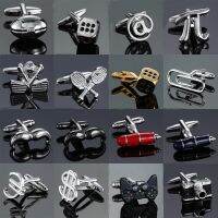 【hot】 style Hotsale simple steel beard dice Racket pen Cuff Links for mans Wedding business gift