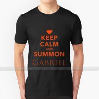 Keep Calm And Summon Gabriel [ Orange ] For Men Women T Shirt Tops Summer Cotton T - Shirts Big Size S - 6xl Heaven Supernatural XS-6XL