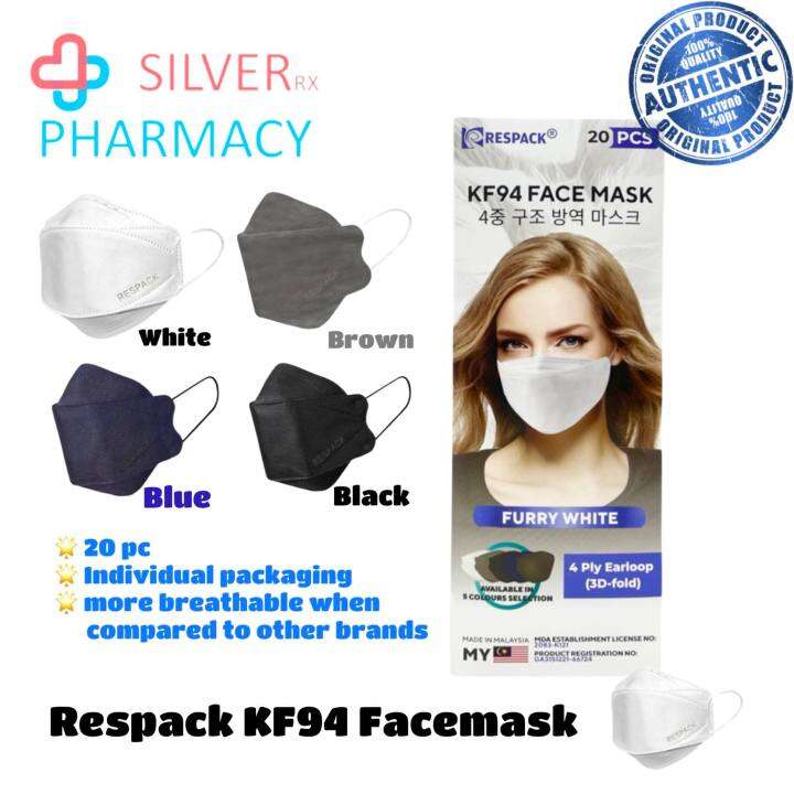Respack KF94 4Ply Face Mask Earloop [20'S] Lazada