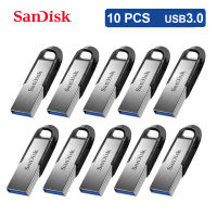 USB Cz73 SanDisk ของแท้10ชิ้น3.0ไดร์ฟปากกาขนาดเล็ก16GB 32GB 64GB แฟลชไดรฟ์ USB 128GB หน่วยความจำคุณดิสค์ยูเอสบี USB คีย์เพนไดร์ฟ