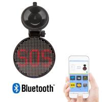 Wireless Car Sign LED Emotion Programmable Message Display Board 1700mA Battery APP Voice Control Car Accessories Fit