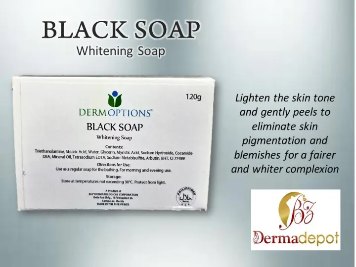DO Black Soap 1 bar Lighten the skin tone and gently exfoliant to