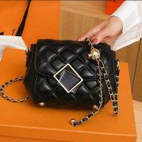 2023☬✱۞ 2023 senior diamond lattice chain bag the new bag are large capacity of high-grade one shoulder inclined shoulder bag popular joker