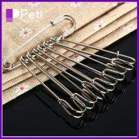 PETI JEWELLERY 10Pcs ความปลอดภัย DIY เย็บผ้า เครื่องประดับเครื่องประดับ เข็มกลัด เข็ม ล็อคพิน เหล็ก