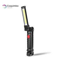 COB LED 5 Modes Lighting Flashlight With Hook Foldable Working Lamp Battery Operated Magnet Torch Lamp For Hunting Camping Rechargeable  Flashlights