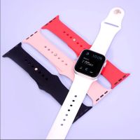 Tali jam tangan untuk Apple Watch tali 49mm 45mm 44mm 42mm 41mm 40mm 38mm gelang Loop silikon iWatch seri 8 7 6 5 4 3 2 SE Ultra Band