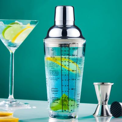 【CW】◈❍✾  Cocktail Making Stirrer Transparent Scale Bar Mixer Wine Cup Fruit Juice Bottle Waiter Tools