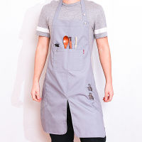 Work Home Kitchen Summer Breathable Hair Stylist Tool Apron Milk Tea Shop Men and Women Work Smock Restaurant Pinafore