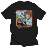 ►  Bob Ross Retro Painting Tshirt 100  Authentic Graphic T Shirt Men Women For Men Women TEE Shirt Fashion Classic Style