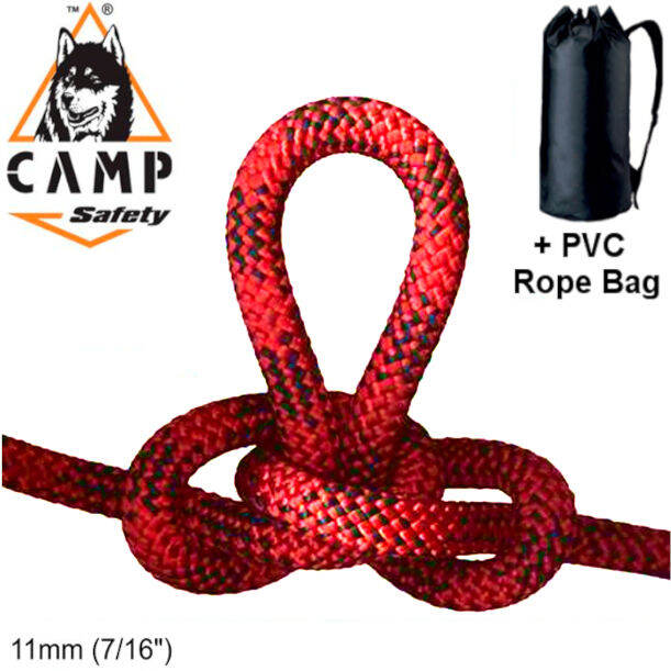C.A.M.P. Iridium Semi-Static Rope 11mm x 50M with PVC Rope Bag CE EN ...