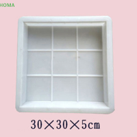 ?【Lowest price】HOMA เครื่องทำทางเดินแบบ DIY แม่พิมพ์อิฐคอนกรีตหินสี่เหลี่ยมสำหรับแผ่นคอนกรีตลานสวนสนามหญ้าทางเท้าถนนทางเดินรถแล่น