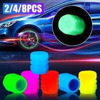 Universal Luminous Tire Valve Cap Car Motorcycle Bike Dustproof Tire Air Cap Auto Wheel Hub Night Glowing Decoration Accessories