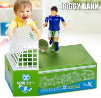 Soccer Shooting Coin Bank Toy Cute Soccer Shooting Coin Holder Storage Box Football Player Toy Coin Bank Toy Money Saving Box
