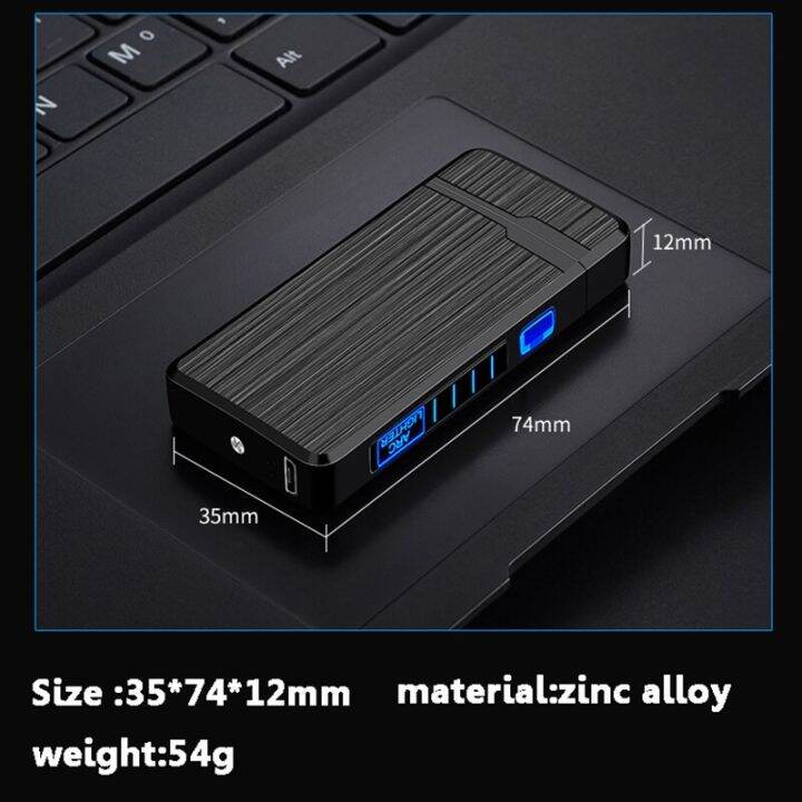 zzooi-dual-arc-usb-charging-electronic-windproof-led-lighter-personality-men-gift