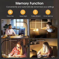 LED โต๊ะคอมพิวเตอร์โคมไฟเตียงข้างเตียง360 ° พับหนีบการศึกษาปรับ L Ampara USB ขับเคลื่อนป้องกันดวงตาตารางแสงสำหรับห้องนอน