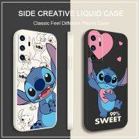 NEW Disney Stitch Cute Phone Case For OPPO A72 A57 A54S A53S A52 A31 A16S A9 A5 A1K A12 AX7 F21 F9 A5 Liquid Rope Funda Cover