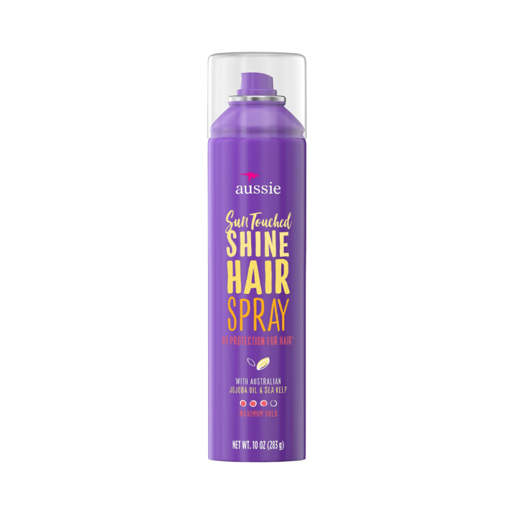 Aussie Sun Touched Shine Hairspray UV Protection For Hair 10 Oz (283g