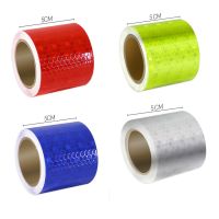 5cm*5m Reflective Safety Stickers Reflective Safety Warning Conspicuity Tapes Film Stickers Strip Bicycle Accessories Safety Cones Tape