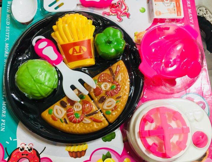 ของเล่นพิชซ่าตัด-พร้อมอุปกรณ์ครัว-pizza-toys