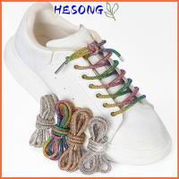 HESONG 1PC หรูหรา สายรัด อุปกรณ์เสริม เชือกรองเท้าประดับเพชร เชือกผูกรองเท้าพลอยเทียม สายสว่าง รองเท้าผ้าใบผูกเชือก