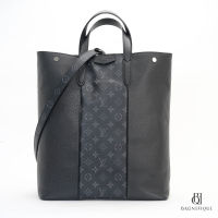 LV SAC PLAT 35 BLACK MONOGRAM CANVAS SHW