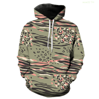 Abstract Animal Texture 3D Printed Leopard Pattern Mens Hoodies Funny Casual Oversized Long Sleeve Streetwear Fashion Hip Hop Size:XS-5XL