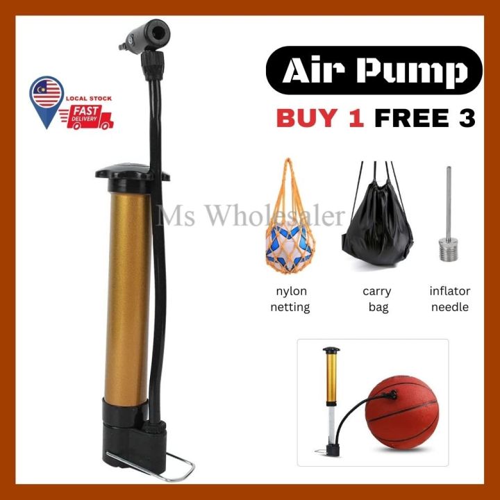 LOCAL STOCK Portable Ball Pump Pam Angin Bola Tayar Basikal Mini ...