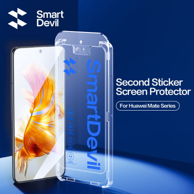 SmartDevil ปกป้องหน้าจอสำหรับ Huawei Mate 60 Mate 50 Mate 50 P50 30 Huawei P40 P30 Nova 7 Nova 6 Nova 5 Pro Nova 5T Honor 30 20 Pro ฟิล์มแก้วกระจกนิรภัยป้องกันทุกสัดส่วนพร้อมเครื่องมือติดตั้งง่ายเร็ว