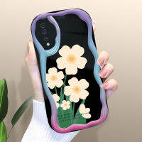 Case4you สำหรับ Samsung กาแล็คซี่ A31 A33 A32 5กรัม A34 5กรัม A50S A50 A51ลายดอกไม้การ์ตูนเคสเนื้อครีมขอบหยักเคสโทรศัพท์เคสซิลิโคนแบบนิ่ม