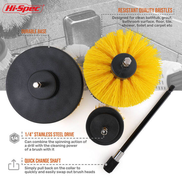 hi-spec-4pc-drill-brush-power-scrubber-cleaning-brush-for-drill-screwdriver-scrubber-brush-tub-cleaner-tools-kit