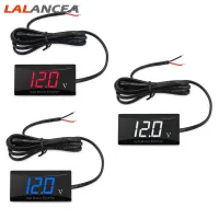 LAlancea Car Voltmeter 8V-16V Led Digital Display Battery Detection Voltmeter Waterproof Universal For Motorcycle【fast】