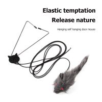 }{“+ Simulation Mouse Cat Toy Funny Self-Hey Hanging Door Retractable Cat Stick Scratch Rope Mouse Cat Interactive Toy Cat Supplies