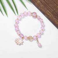 celet Korea Fashion Pink Cute Girly Crystal celet For ashion Accessories