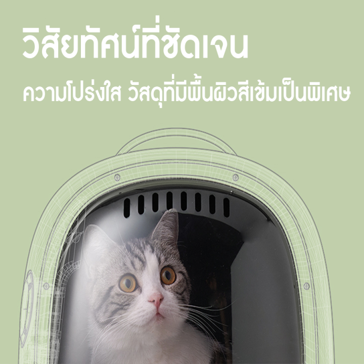 กระเป๋าเป้แมวติดพัดลม-ระบายอากาศ-smart-cat-carrier-กระเป๋าแคปซูลแมวอัจฉริยะ-กระเป๋าแมว-กระเป๋าหิ้วแมว