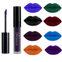 9 Color Liquid Lipstick Waterproof Long Lasting Cosmetic Black Blue Purple Green Matte Make Up Lip Gloss Makeup Nude Lipstick