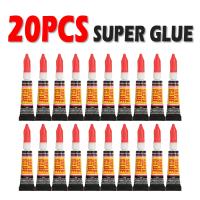 20pcs Super Glue Wood Rubber Metal Glass Cyanoacrylate Adhesive Stationery Store Gel 502 Instant Leather