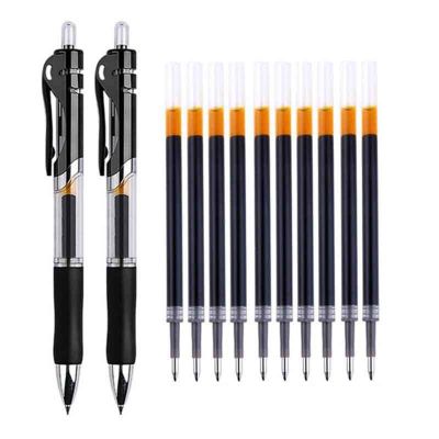 Press Pen K35 Gel Pen 0.5 Mm Red Blue Black Refill Bullet Head Signature Pen Scrapbook School Office Stationery Supplies