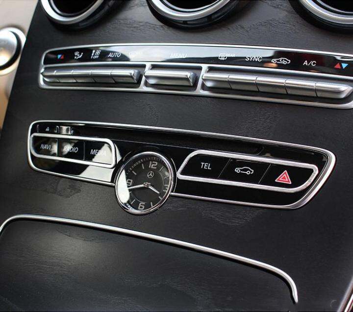 dfthrghd-car-styling-console-panel-cover-frame-trim-stickers-fit-for-mercedes-benz-c-class-w205-2015-2017-glc-auto-accessories