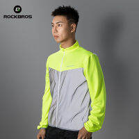 ROCKBROS Windproof จักรยานเสื้อกั๊กระบายอากาศสะท้อนแสงโพลีเอสเตอร์แจ็คเก็ตความปลอดภัยแขนกุด MTB จักรยานถนนย์ขี่จักรยานอุปกรณ์