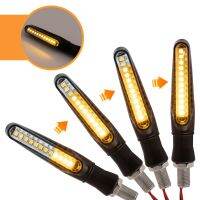 Universal Led Motorcycle Turn Signal 12v Ip68 Waterproof Sequential Amber 4 Pcs