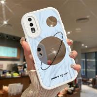 เคสสำหรับ CaseHuawei P20 P20 Pro Silver Planet เคสโทรศัพท์ซิลิโคนนิ่มผิวกระจกเคสมือถือกันกระแทกพร้อมเคสป้องกันกล้องเลนส์คลุมทั้งหมด