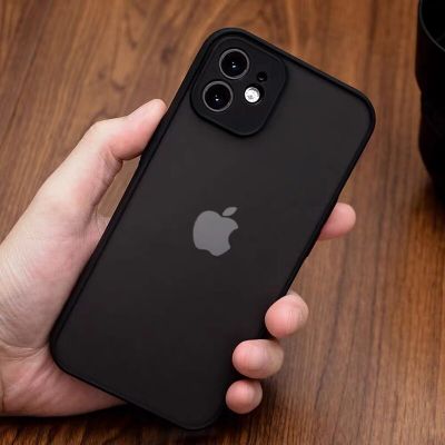 Soft Silicon Matte Case For iPhone 14 13 12 11 Pro Max Shockproof Bumper Clear Phone Case For iPhone X XR XS 6 7 8 14 Plus 14Pro